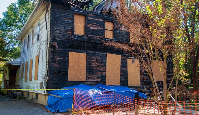 Boarded up window Boarded up window