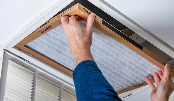HVAC air filter replacement HVAC air filter replacement