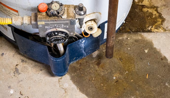 Water heater leaking water