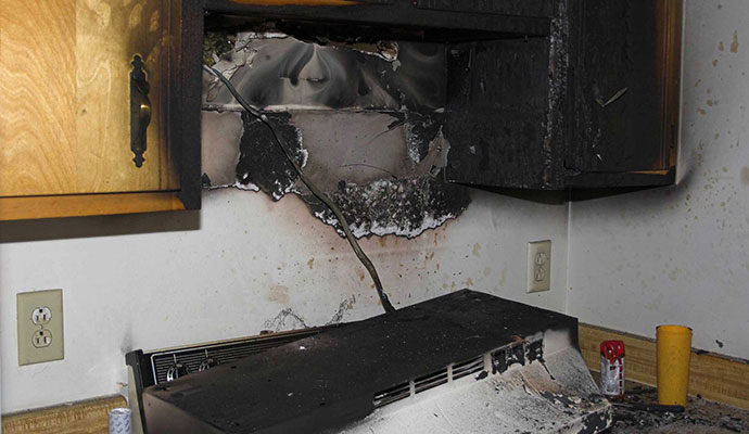 Fire Damage Kitchen Plano Large