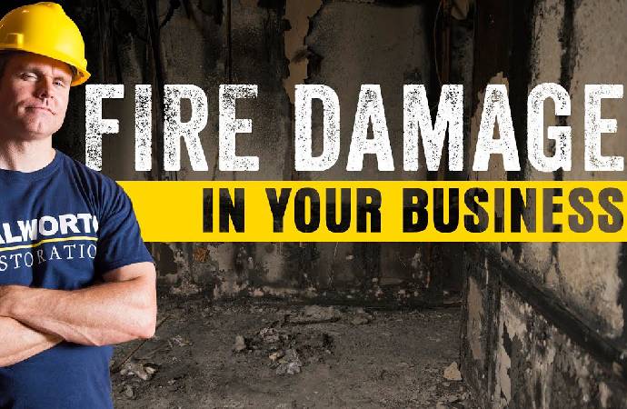 Professional fire damage restoration service