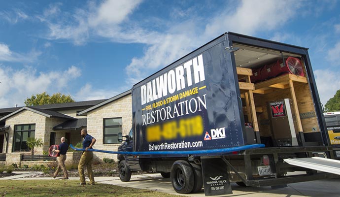 Dalworth Restoration service van