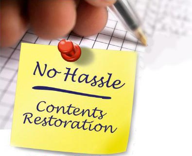 no hassle contents restoration note