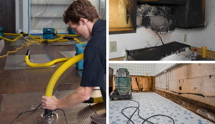 Water damage restoration, fire damaged property and mold remediation