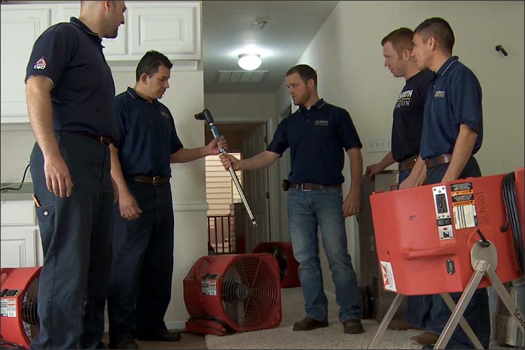 Water Restoration Technicians Being Trained